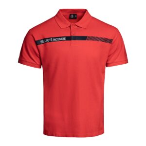 Polo SÉCU-ONE Sécurité Incendie rouge