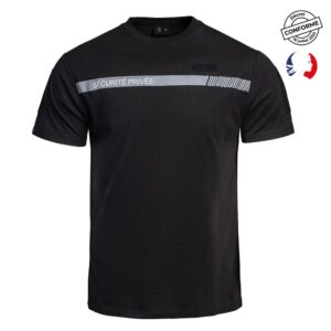 T-shirt SÉCU-ONE Sécurité Privée noir